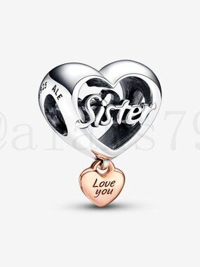 Pandora Love You Sister Heart Charm